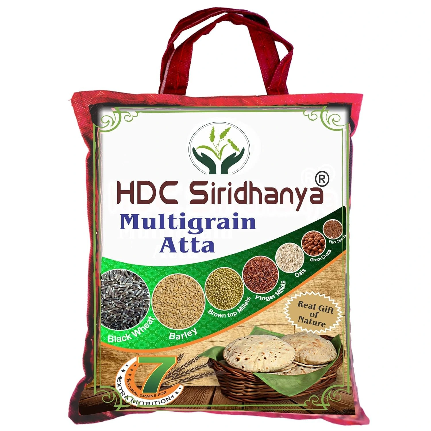 HDC Siridhanya Natural Organic Multigrain Atta