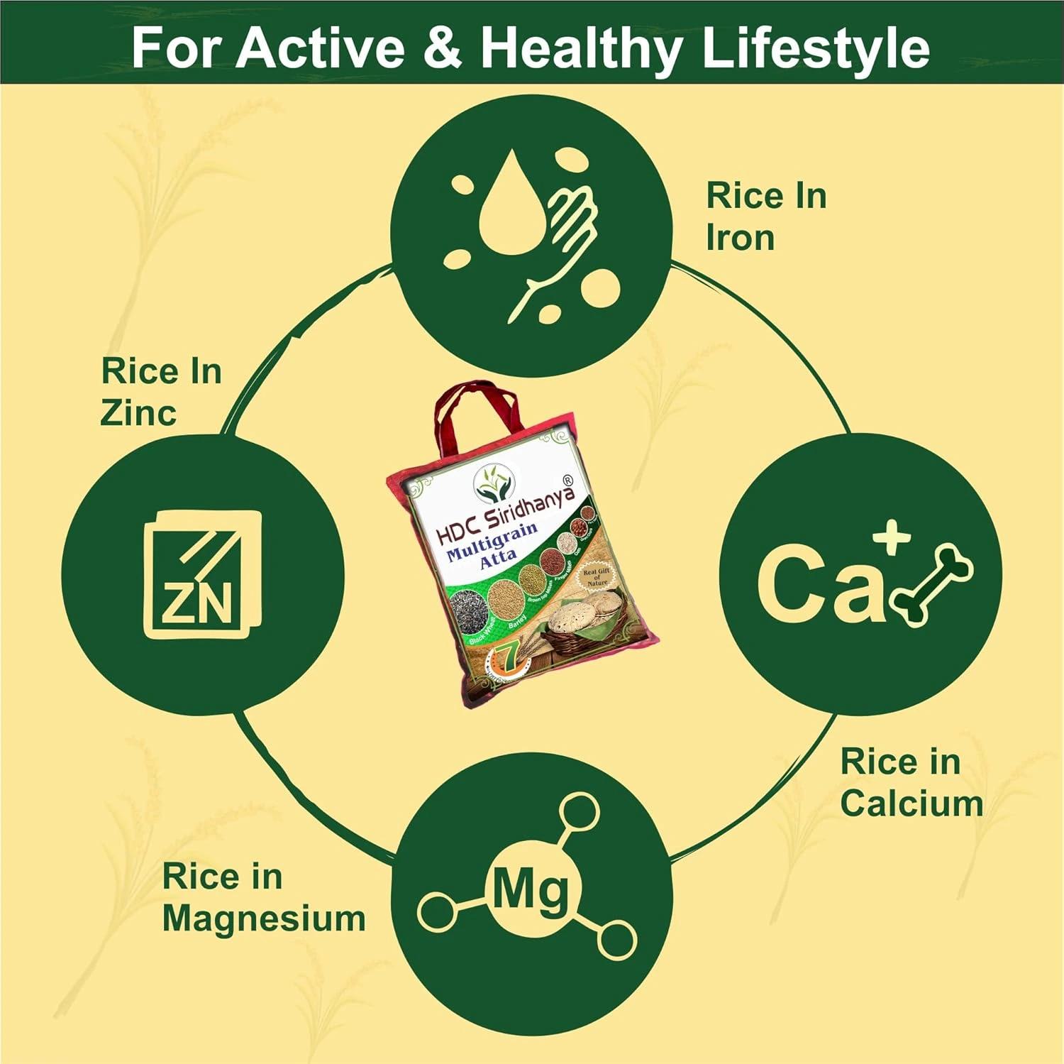HDC Siridhanya Natural Organic Multigrain Atta - Image 4