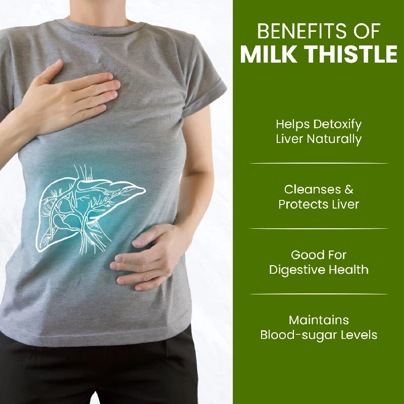 HIMALAYAN ORGANICS Milk Thistle Extract With 800Mg Of Silybum Marianum Detox Supplement For Men And Women For Healthy Liver - Image 4