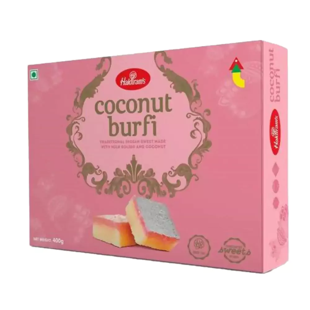 Haldiram's Coconut Burfi Haldiram's Coconut Burfi-Pack Size-400 g