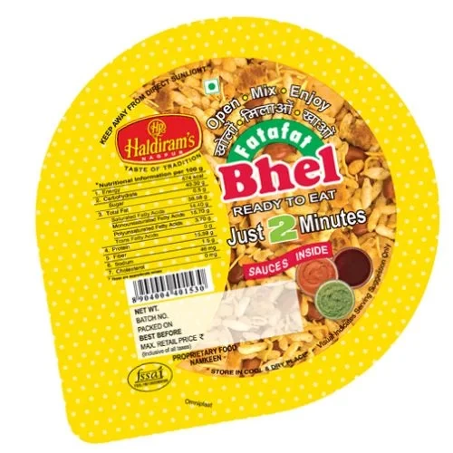 Haldiram's Fatafat Bhel Haldiram's Fatafat Bhel-Pack Size-65 g