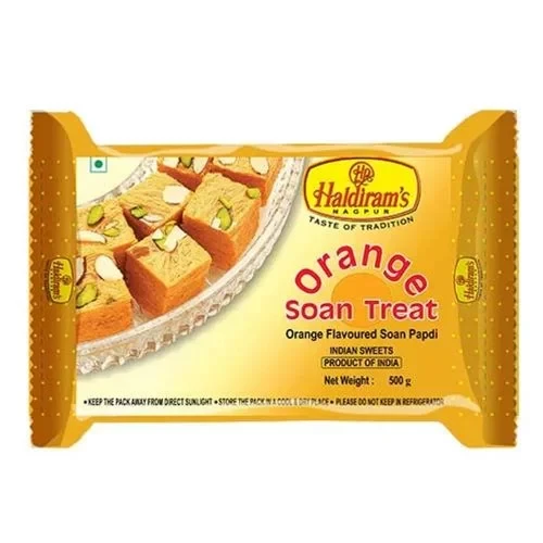 Haldiram's Soan Papdi Orange Haldiram's Soan Papdi Orange-Pack Size-500 g