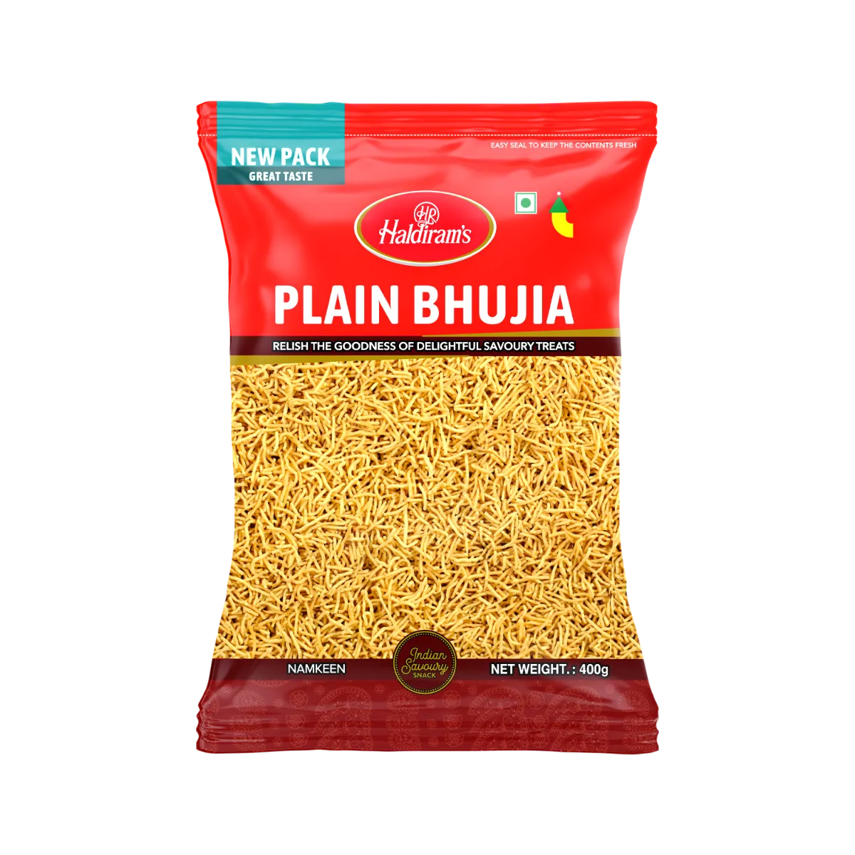 Haldiram's Plain Bhujia Haldiram's Plain Bhujia-Pack Size-400 g