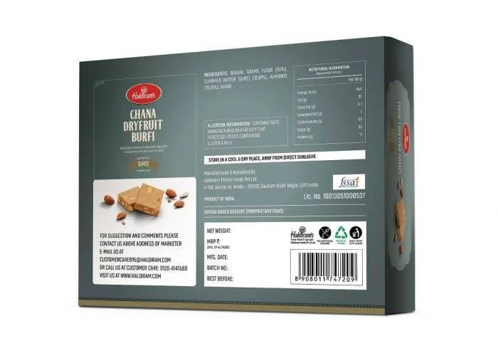 Haldiram's Chana Dry Fruit Burfi - Image 2