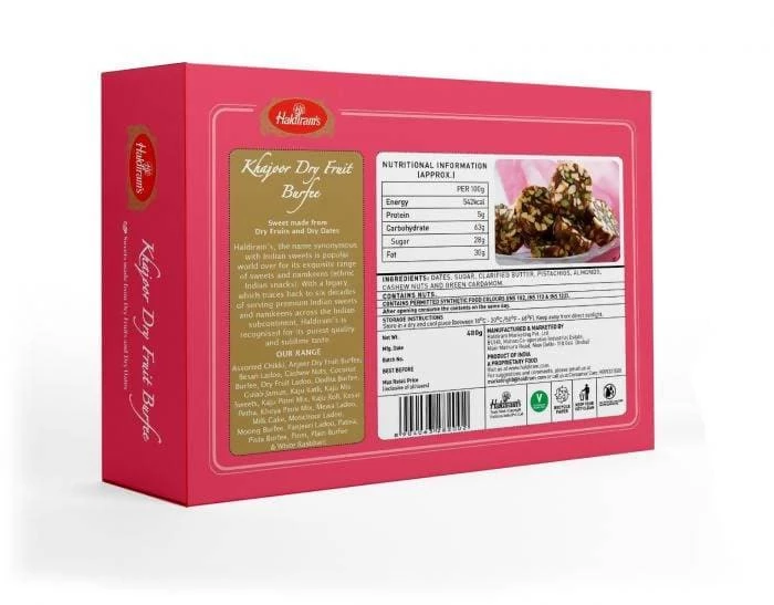 Haldiram's Khajoor Dry Fruit Burfi - Image 4