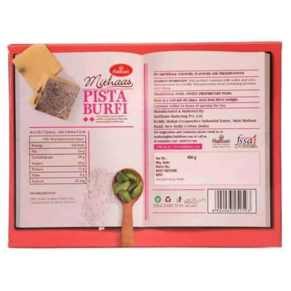 Haldiram's Pista Burfi - Image 2