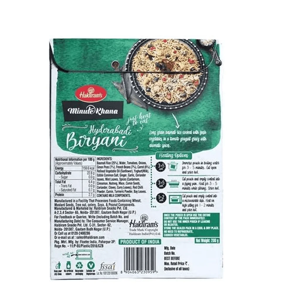 Haldiram's Ready To Eat Hyderabadi Biryani - Image 4
