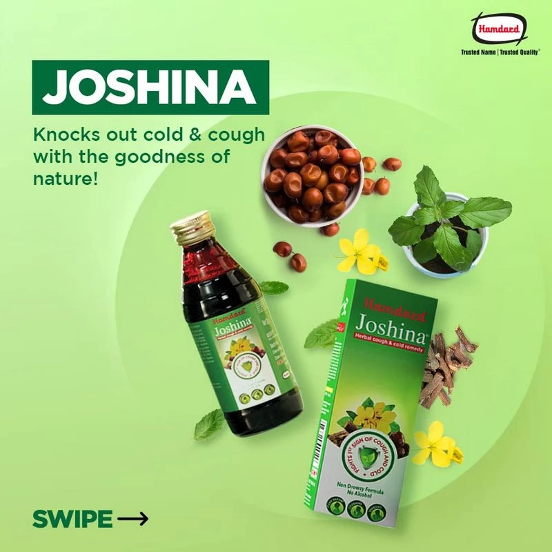 Hamdard Joshina Herbal Cough & Cold Syrup - Image 2