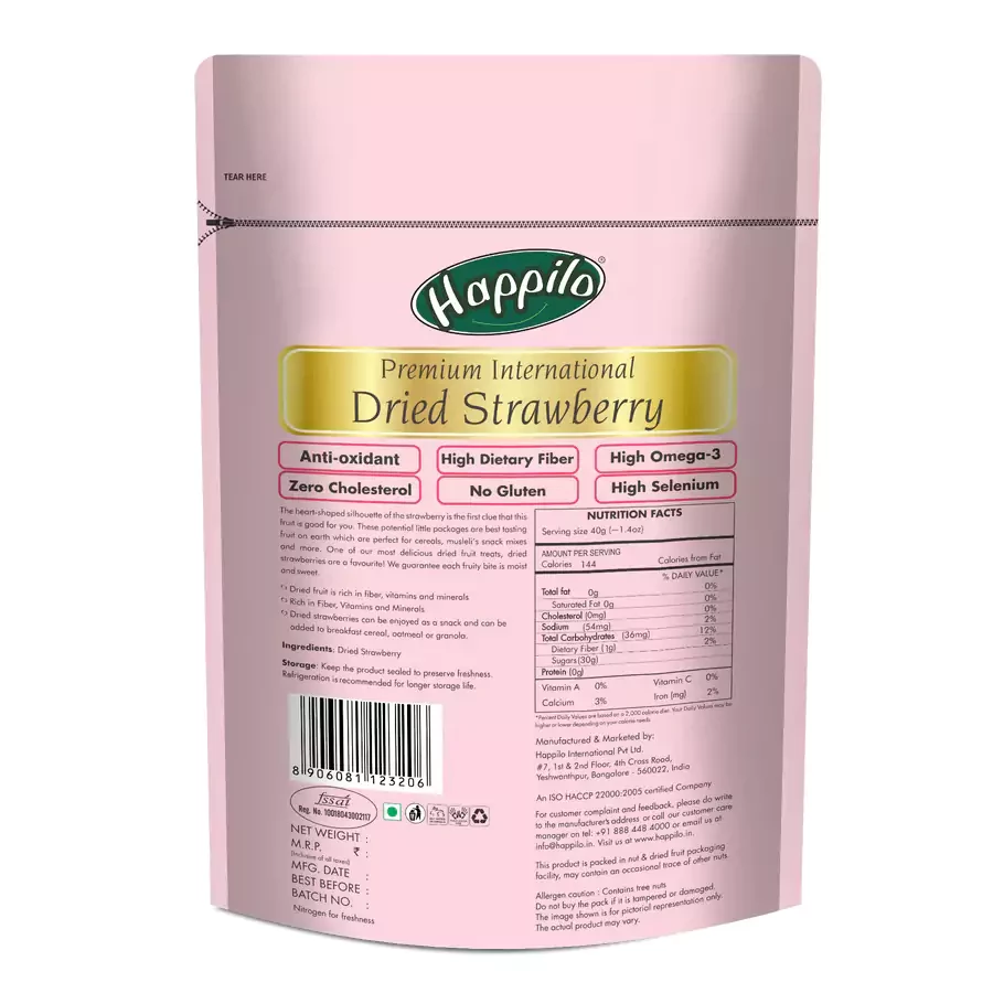 Happilo Premium & Delicious Dried Strawberry - Image 3