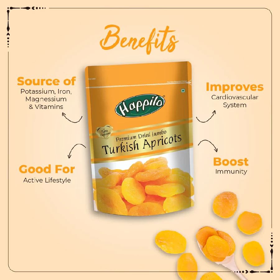 Happilo Premium Dried Turkish Apricots - Image 5