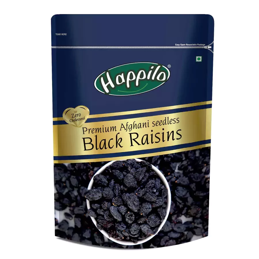 Happilo Premium Seedless Afghani Black Raisins