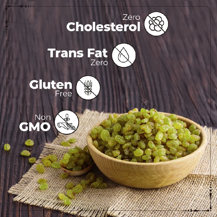Happilo Premium seedless Afghani Green Raisins - Image 4