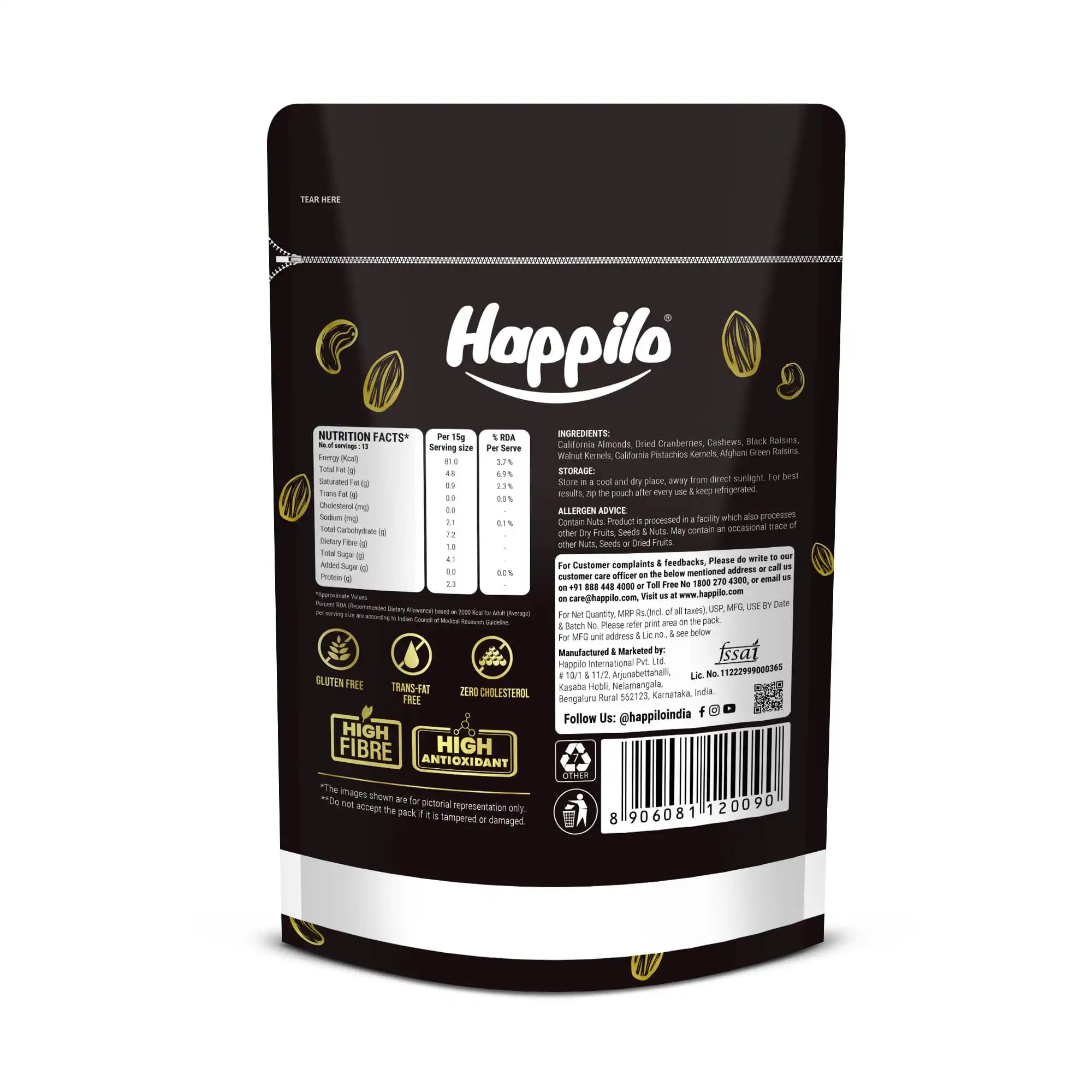 Happilo Premium International Healthy Nutmix - Image 2