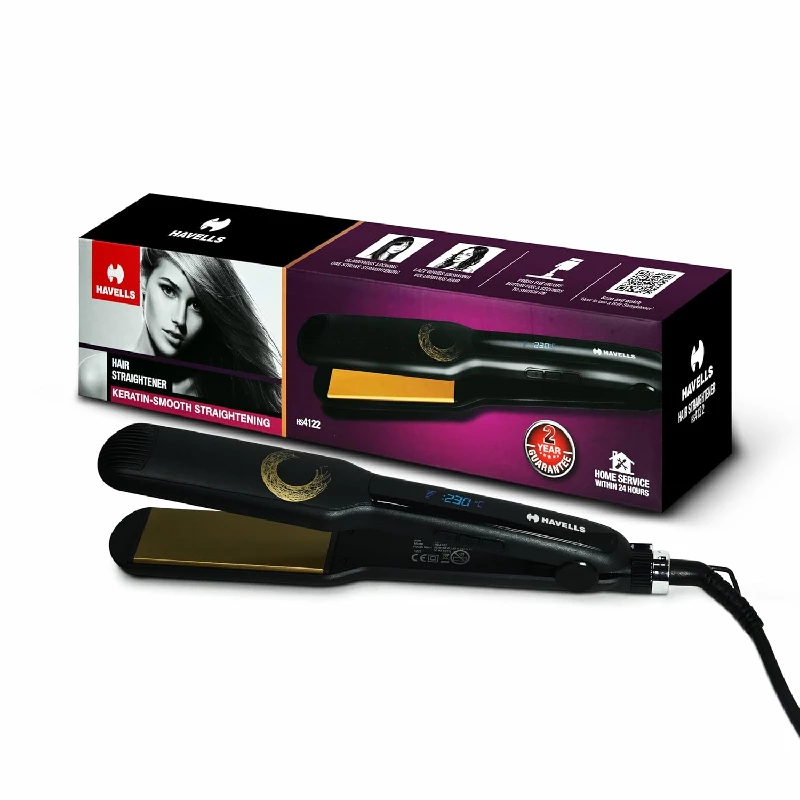 Havells Keratin Wide Plate Hair Straightener Havells Keratin Wide Plate Hair Straightener-Model No-HS4122