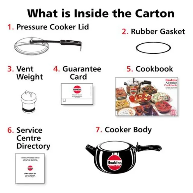Hawkins Contura Hard Anodised Black Inner Lid Pressure Cooker - With Handle, CB50 - Image 4