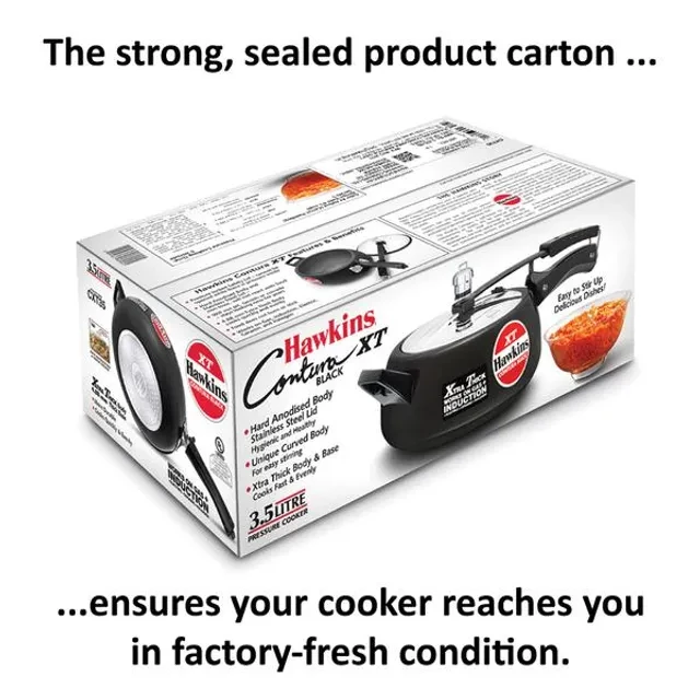 Hawkins Contura Hard Anodised Black Inner Lid Pressure Cooker - Xtra Thick & Induction Base, CXT35 - Image 5