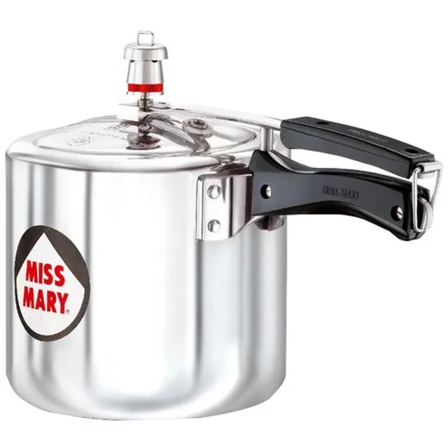 Hawkins Miss Mary Aluminium Inner Lid Pressure Cooker With Handle, Silver, Mm35