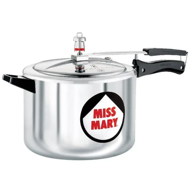 Hawkins Miss Mary Aluminium Inner Lid Pressure Cooker - With Handle, Silver, MM85 Hawkins Miss Mary Aluminium Inner Lid Pressure Cooker - With Handle, Silver, MM85--8.5 l