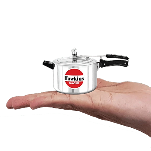 Hawkins Miniature Toy Classic Aluminum Inner Lid Pressure Cooker Silver Non Working MIN