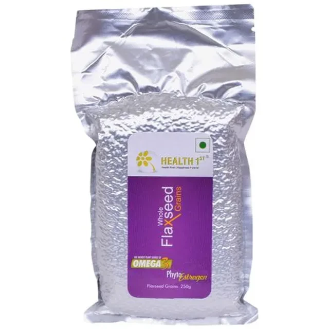 Health 1st Flaxseed Grains - Whole Health 1st Flaxseed Grains - Whole-Pack Size-250 g