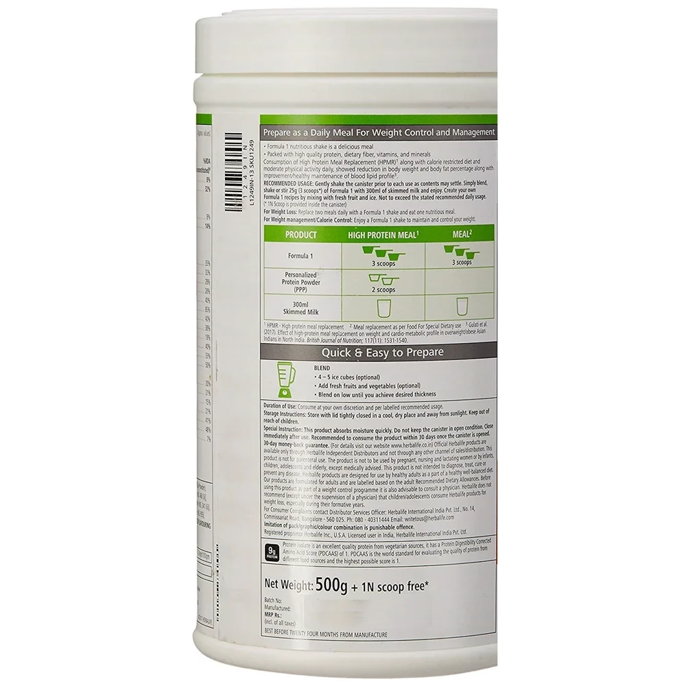 Herbalife Formula 1- Nutritional Shake Mix - French Vanilla - Image 2