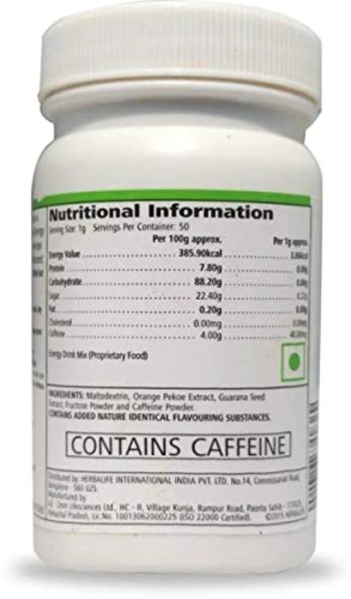 Herbalife Nutrition Afresh Energy Drink Mix - Peach Flavour - Image 2