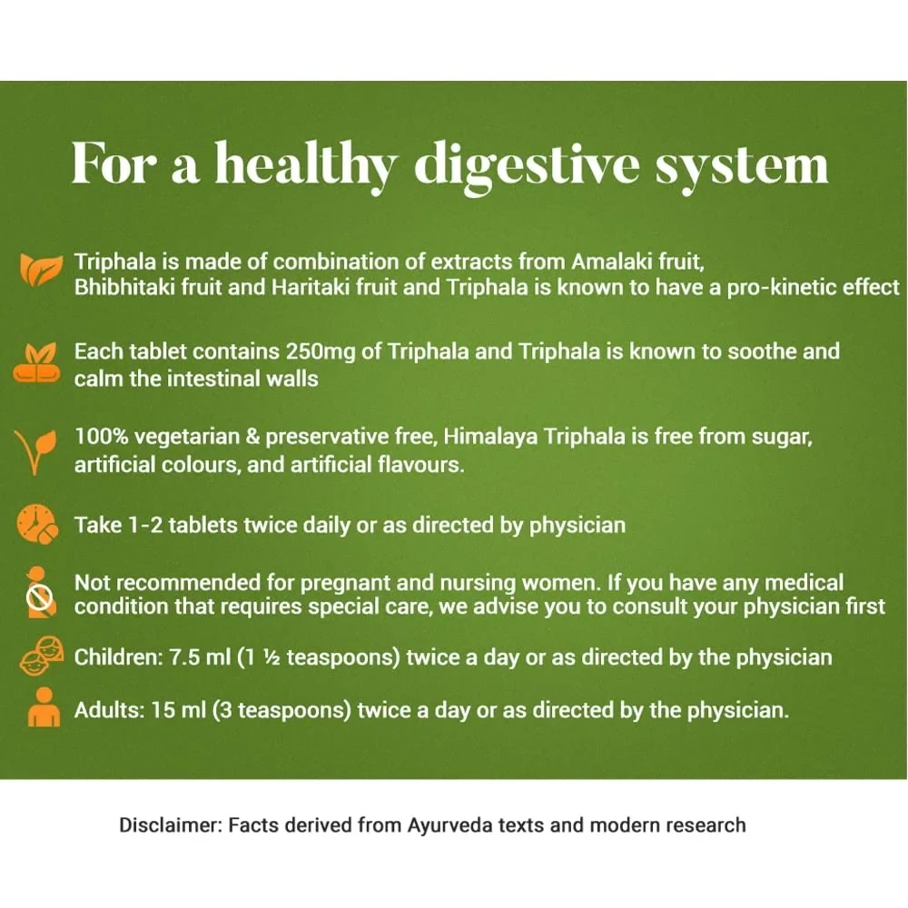 Himalaya Wellness Pure Herbs Triphala Bowel Wellness - Image 4