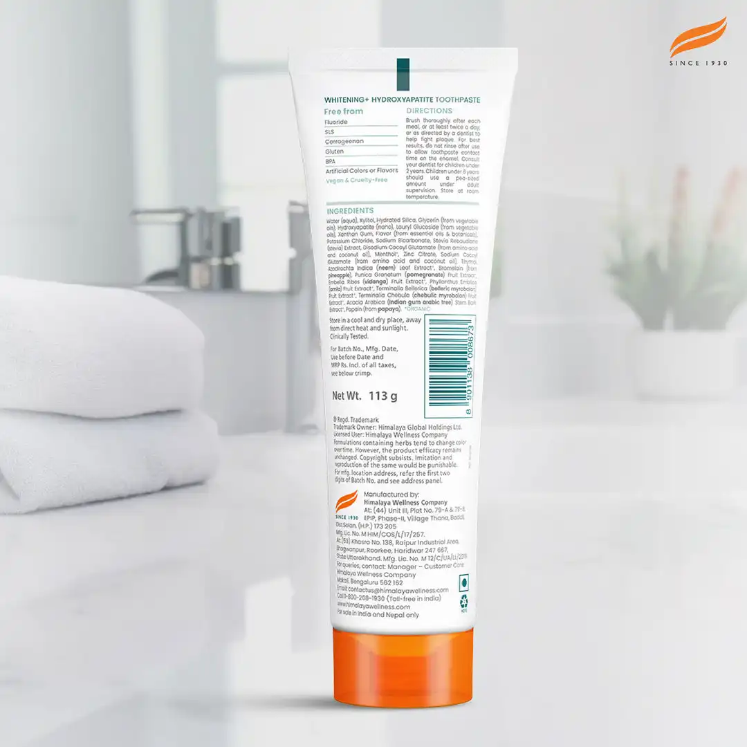 Himalaya Botanique Whitening+ Hydroxyapatite Toothpaste - Image 2