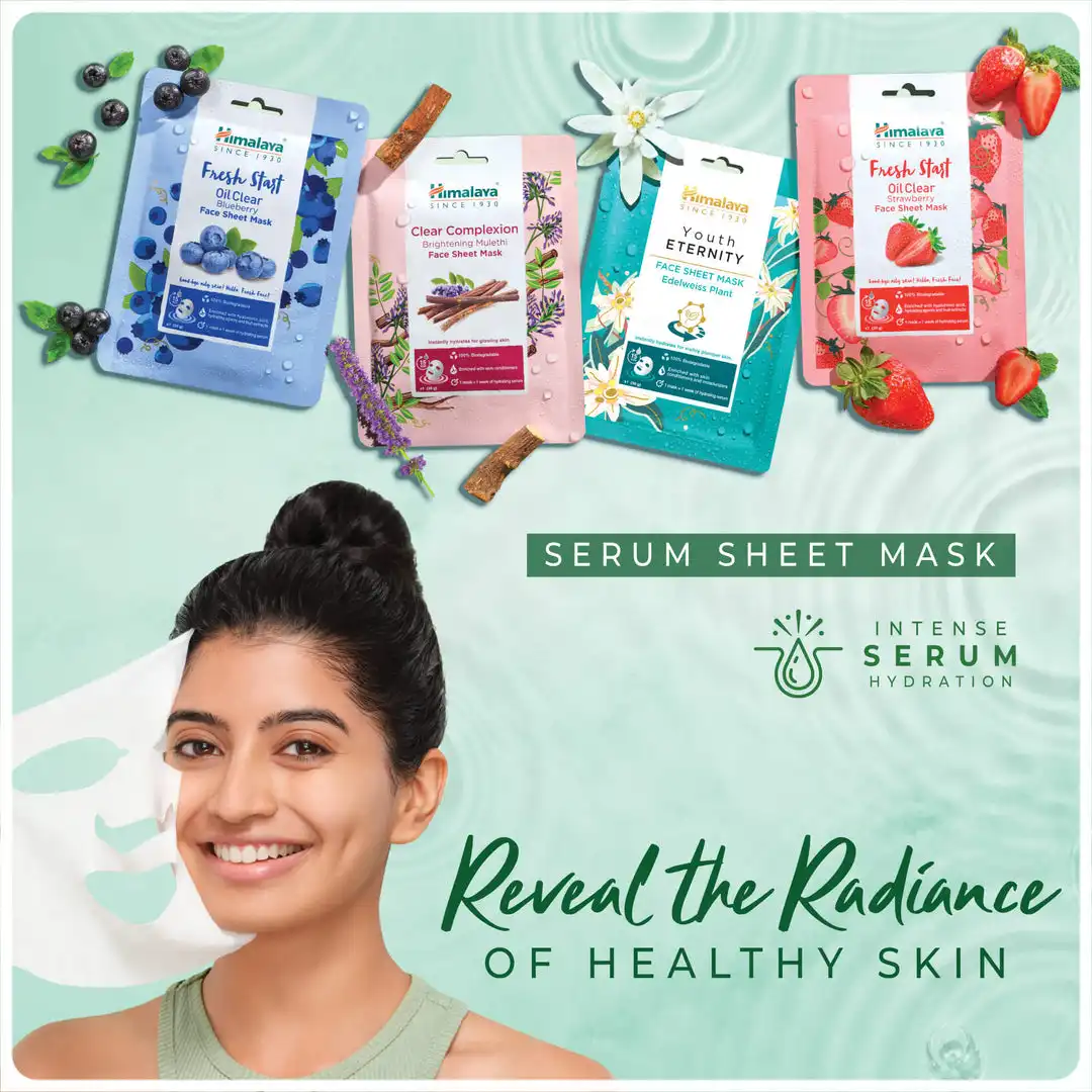 Himalaya Clear Complexion Brightening Mulethi Face Sheet Mask - Image 3