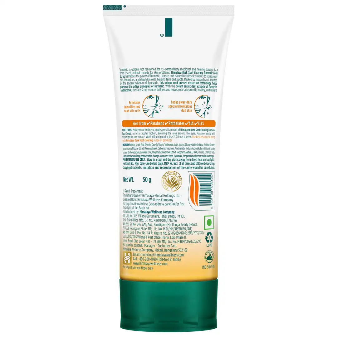 Himalaya Dark Spot Clearing Turmeric Face Scrub - Image 2