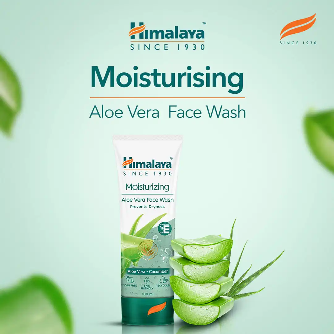 Himalaya Moisturizing Aloe Vera Face Wash - Image 3
