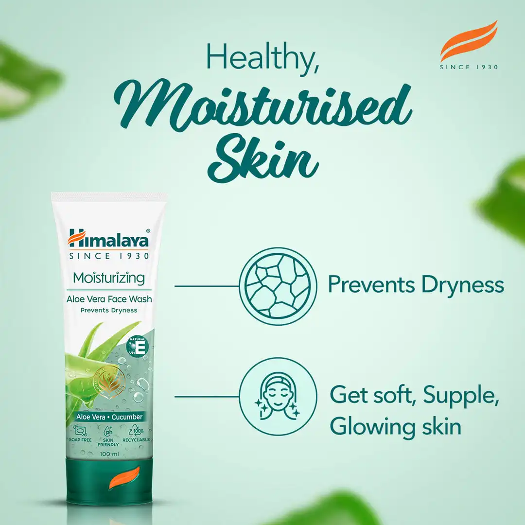 Himalaya Moisturizing Aloe Vera Face Wash - Image 4