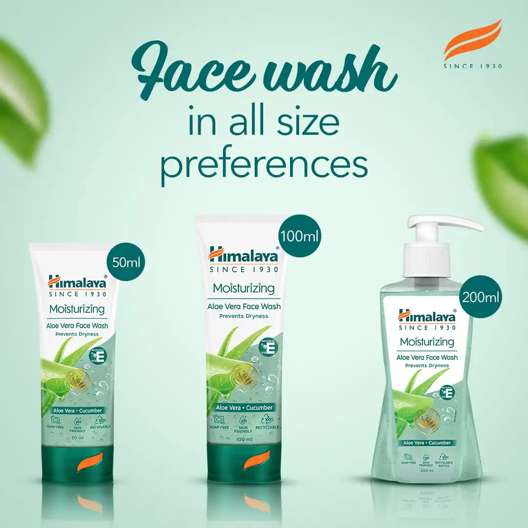 Himalaya Moisturizing Aloe Vera Face Wash - Image 8