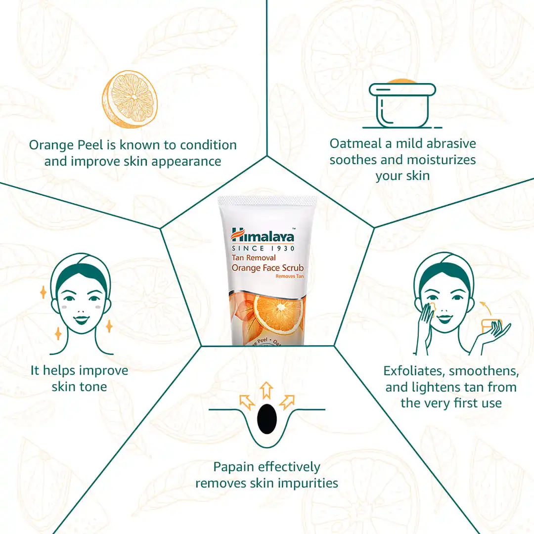Himalaya Tan Removal Orange Face Scrub - Image 4