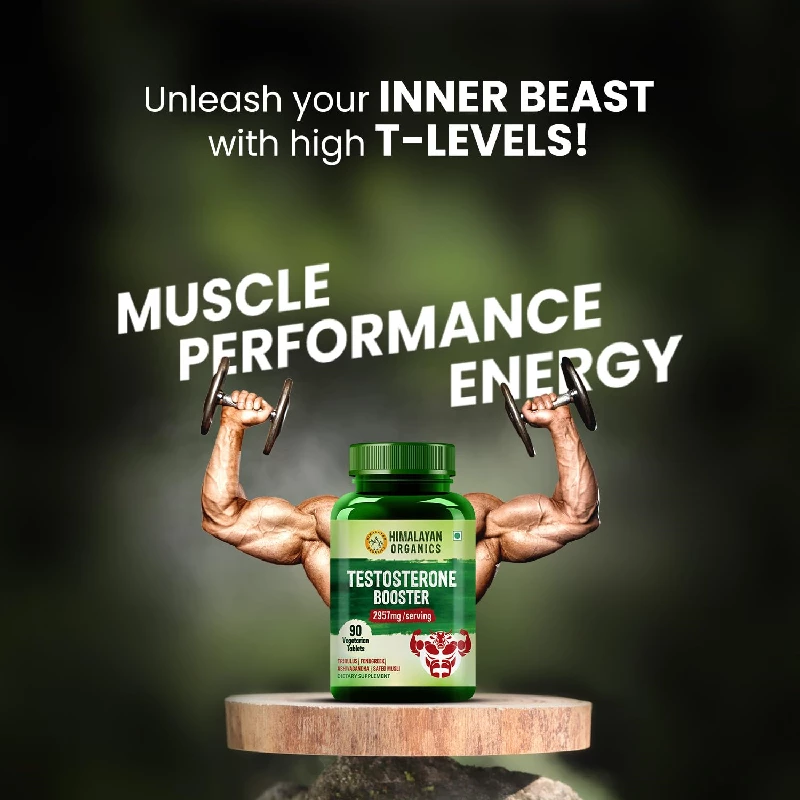 Himalayan Organics Plant Based Testosterone Booster Vegetarian Tablets - Image 5