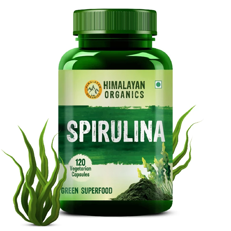 Himalayan Organics Spirulina Vegetarian Capsules