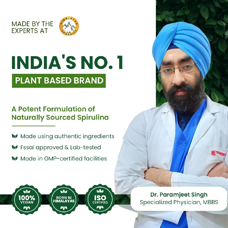 Himalayan Organics Spirulina Vegetarian Capsules - Image 5