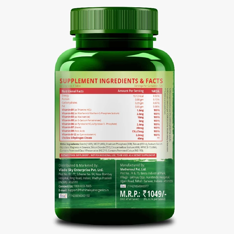 Himalayan Organics Vitamin B Complex Tablets - Image 6