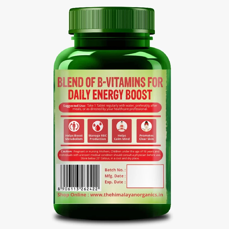 Himalayan Organics Vitamin B Complex Tablets - Image 7