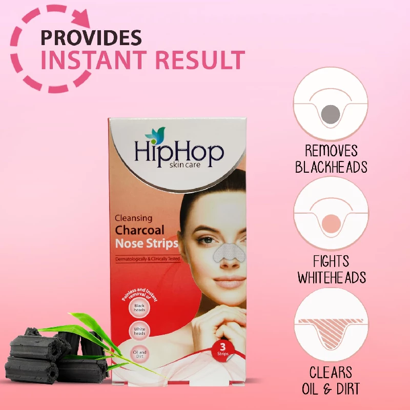 HipHop Skincare Acne Pimple Patch-36 Patches & Cleansing Charcoal Nose Strips - Image 3
