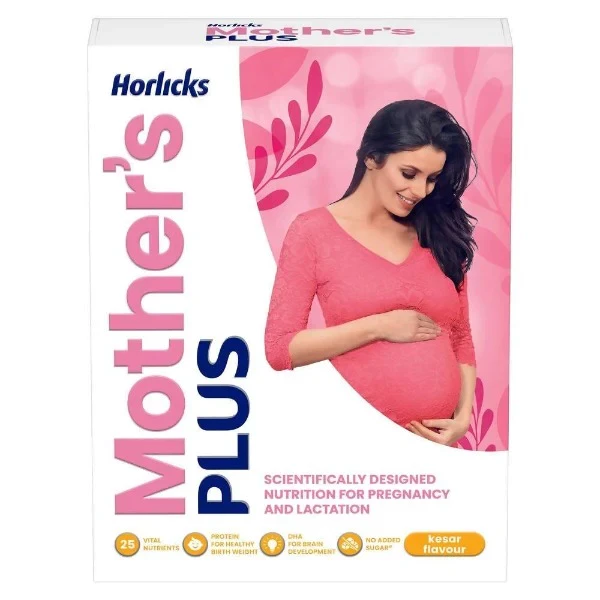 Horlicks Mother's Plus | Nutritional Beverage for Pregnancy & Lactation | DHA & 25 Vital Nutrients