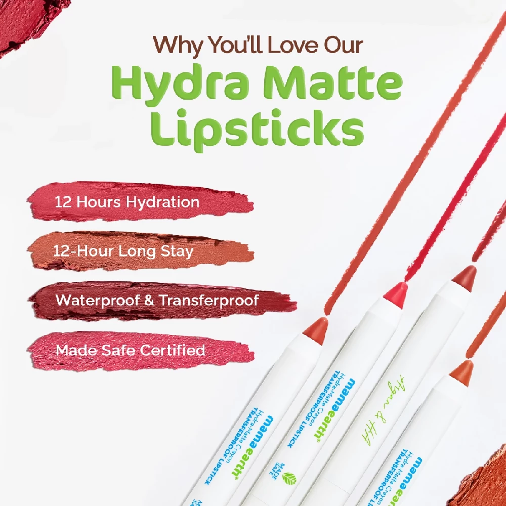 Hydra-Matte Crayon Transferproof Lipstick - Cappuccino Brown - Image 3