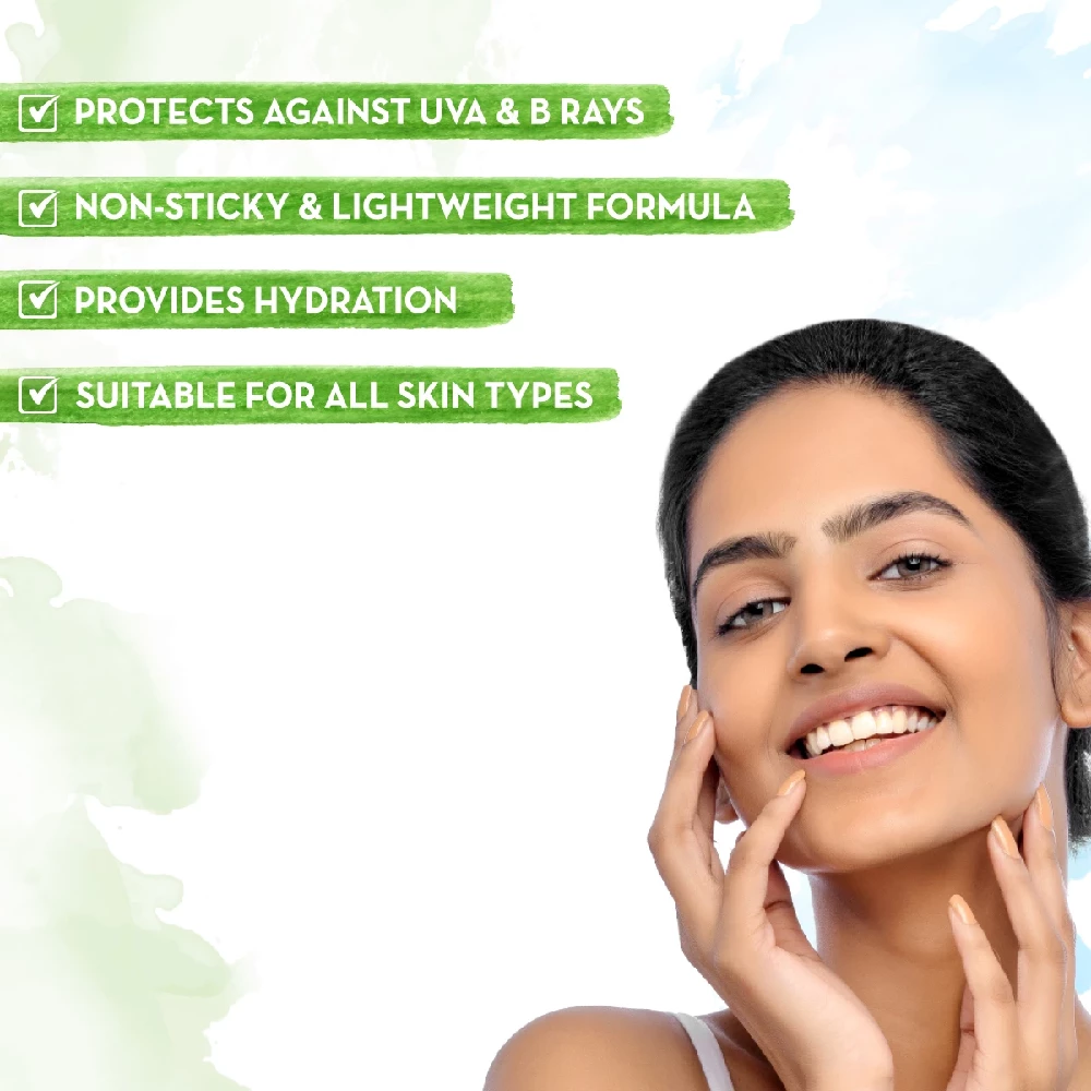 HydraGel Indian Sunscreen with Aloe Vera and Raspberry for Sun Protection - Image 2