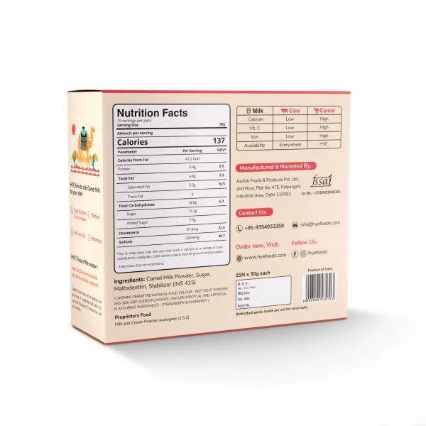 Hye Foods Milky Dunes With The Goodness Of Camel Milk-Strawberry Flavour - Image 2
