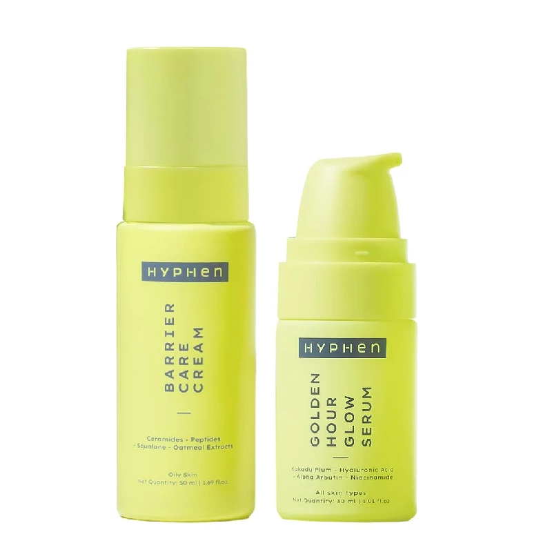 Hyphen Daily Night-Care Routine for Combination & Oily Skin with Face Serum & Barrier Care Cream Hyphen Daily Night-Care Routine for Combination & Oily Skin with Face Serum & Barrier Care Cream-Pack Size-Combo of 2