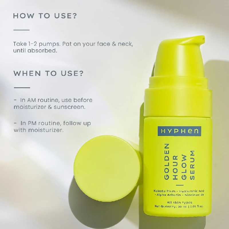 Hyphen Golden Hour Glow Face Serum For Glowing Skin & Hydration - Image 4