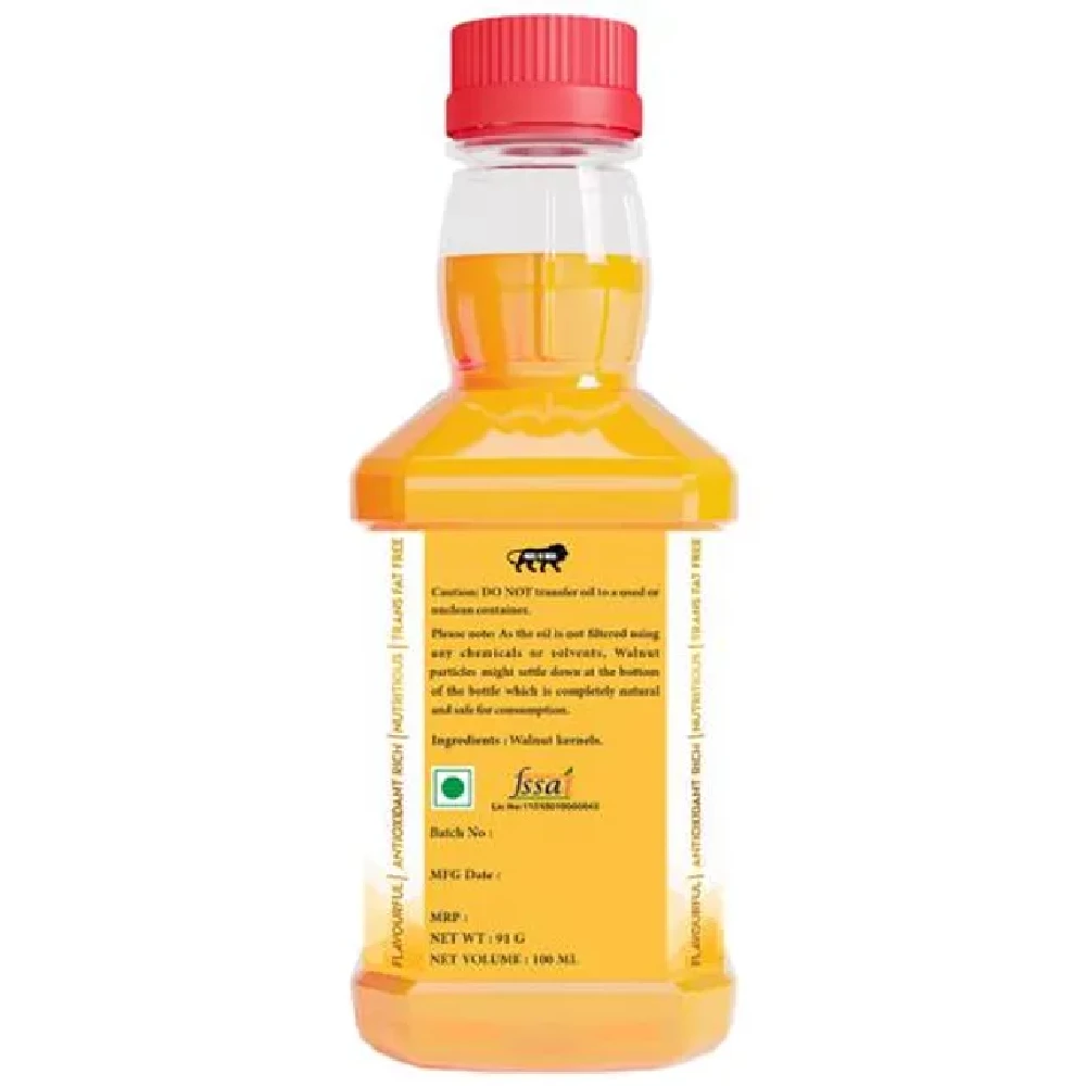 INDIC WISDOM Wood Pressed Walnut Oil - Antioxidant-rich, Rich Aromatic, Natural Nutty Flavour - Image 2