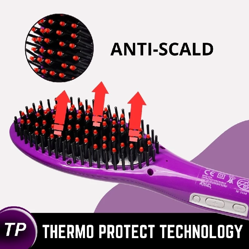 Igrid Ceramic Hair Straightener Brush - Image 2
