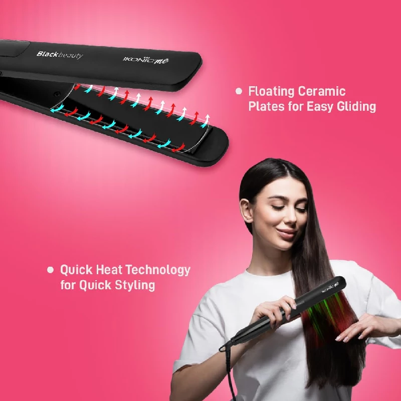 Ikonic Black Beauty Hair Straightener - Image 3