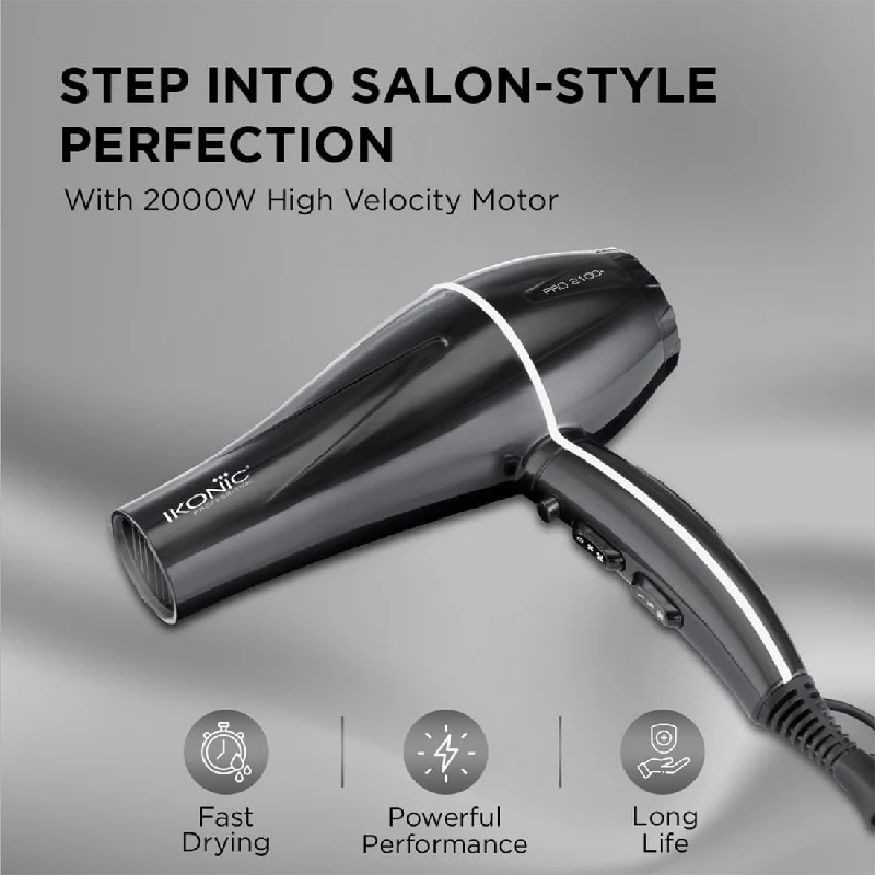 Ikonic Pro 2100+ Hair Dryer With Interchangeable Nozzles - Image 3